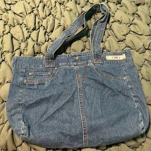 Blue Denim Jeans Tote Bag